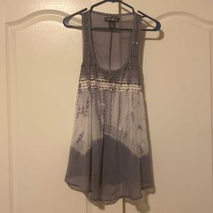 Living Doll sheer tank top/tunic